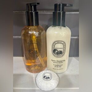 Diptyque Philosykos Full Bottle of Shampoo & Conditioner + Soap Set